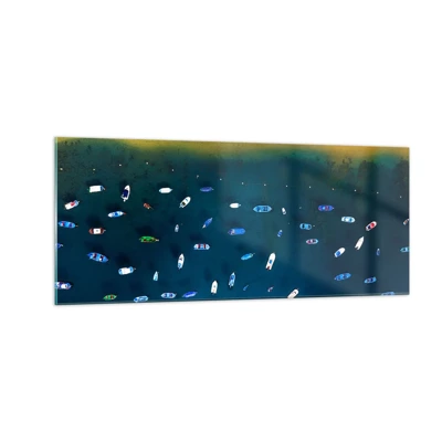 Cuadro sobre vidrio - Impresiones sobre Vidrio - Un juego de vacaciones - 100x40 cm