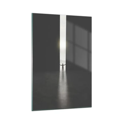Cuadro sobre vidrio - Impresiones sobre Vidrio - Un paso hacia un futuro brillante - 80x120 cm