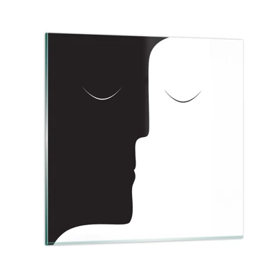 Cuadro sobre vidrio - Impresiones sobre Vidrio - Unidad de los opuestos - 30x30 cm