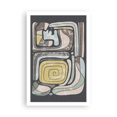 Póster - Abstracción con espíritu precolombino - 61x91 cm