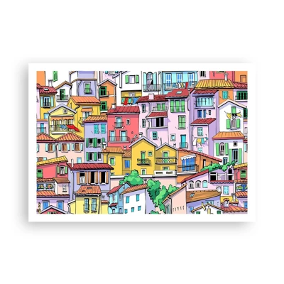 Póster - Ciudad alegre - 100x70 cm