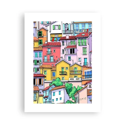 Póster - Ciudad alegre - 30x40 cm