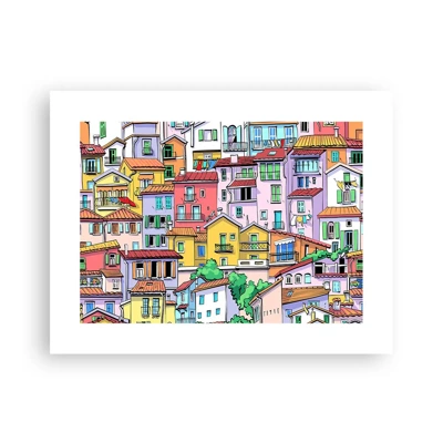 Póster - Ciudad alegre - 40x30 cm