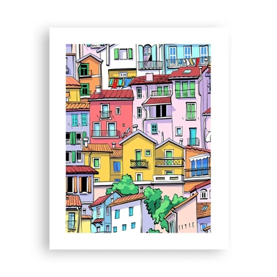 Póster - Ciudad alegre - 40x50 cm