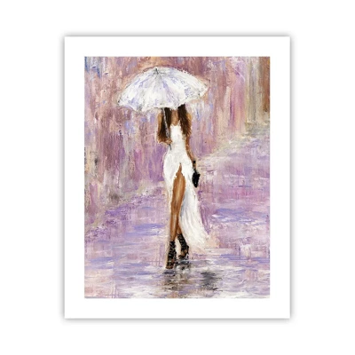 Póster - En la lluvia de lilas - 40x50 cm