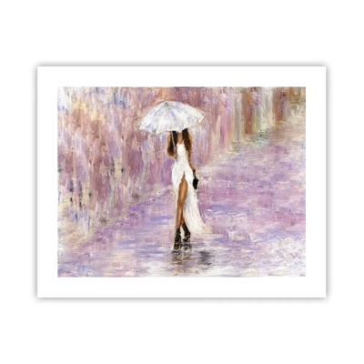 Póster - En la lluvia de lilas - 50x40 cm