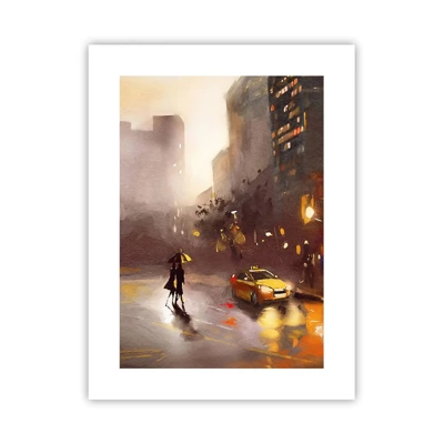 Póster - En las luces de Nueva York - 30x40 cm