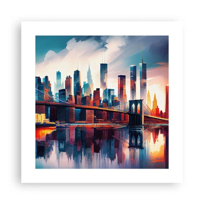 Póster - Nueva York siempre luce - 40x40 cm