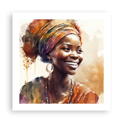 Póster - Reina africana - 50x50 cm