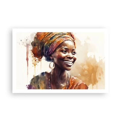 Póster - Reina africana - 91x61 cm