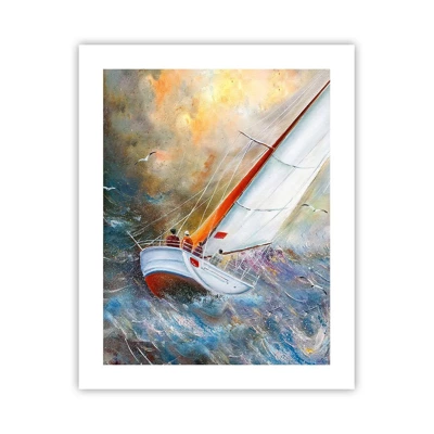 Póster - Surcando las olas - 40x50 cm