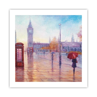 Póster - Un día de otoño en Londres - 50x50 cm