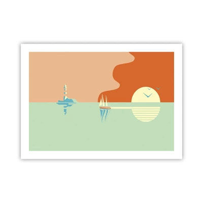 Póster - Un paisaje marino perfecto - 70x50 cm