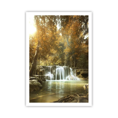 Póster - Una cascada en el parque - 70x100 cm