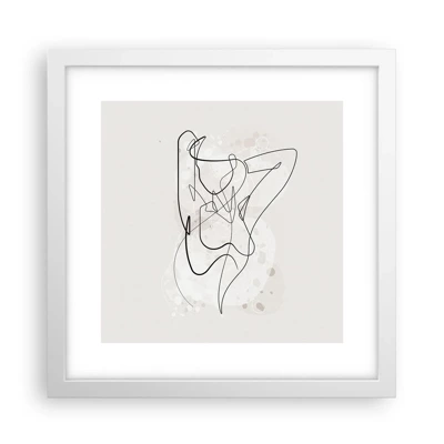 Póster en marco blanco - El arte de la seducción - 30x30 cm