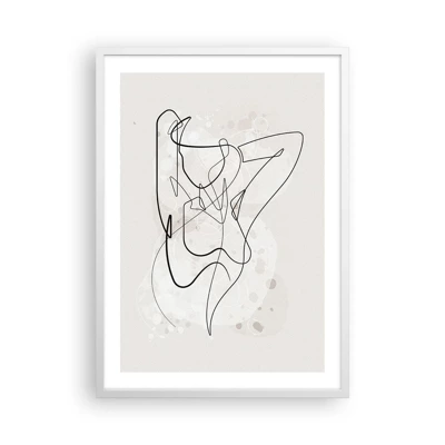 Póster en marco blanco - El arte de la seducción - 50x70 cm