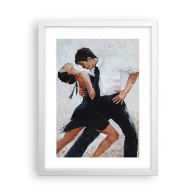 Póster en marco blanco - El tango de mis sueños - 30x40 cm