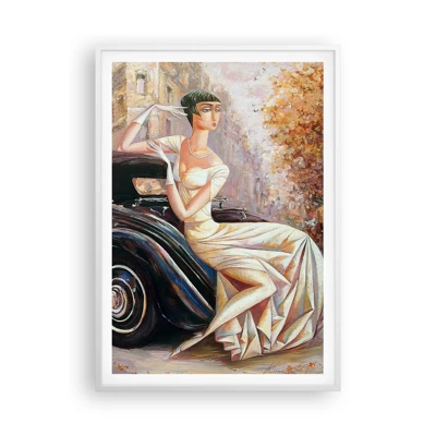 Póster en marco blanco - Elegancia retro - 70x100 cm