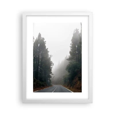 Póster en marco blanco - La historia de un bosque mágico - 30x40 cm