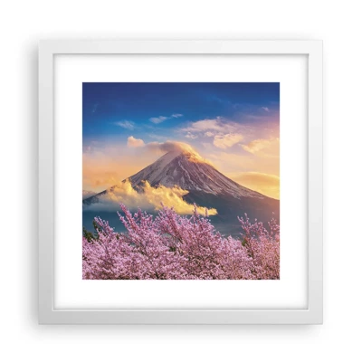 Póster en marco blanco - La santidad japonesa - 30x30 cm