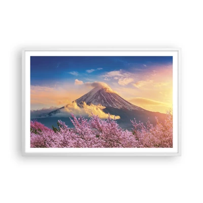 Póster en marco blanco - La santidad japonesa - 91x61 cm