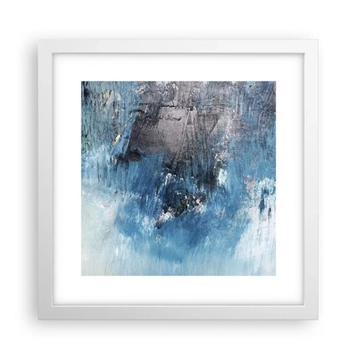 Póster en marco blanco - Rapsodia celeste - 30x30 cm