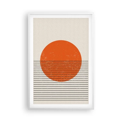 Póster en marco blanco - Siempre el sol - 61x91 cm