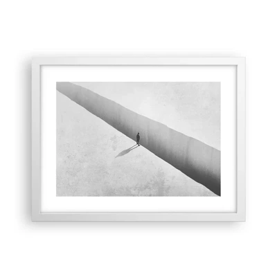 Póster en marco blanco - Sin un destino claro - 40x30 cm