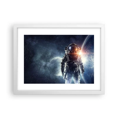 Póster en marco blanco - Una aventura cósmica - 40x30 cm