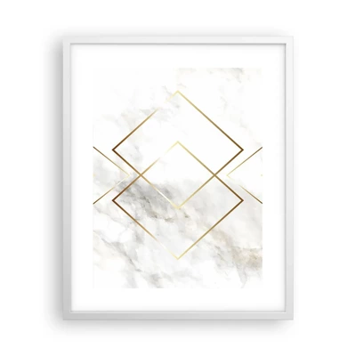 Póster en marco blanco - Una vista al infinito - 40x50 cm