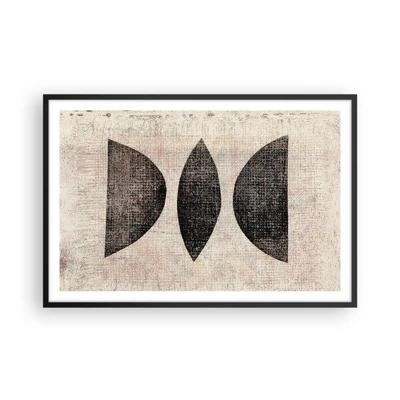 Póster en marco negro - Abstracción étnica - 91x61 cm