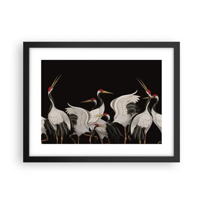 Póster en marco negro - Asuntos de aves - 40x30 cm