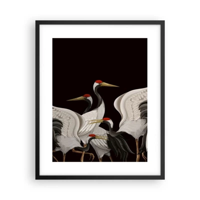 Póster en marco negro - Asuntos de aves - 40x50 cm
