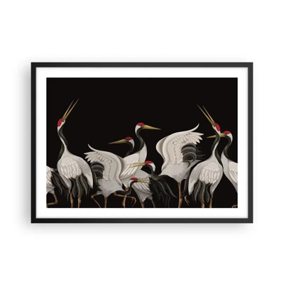 Póster en marco negro - Asuntos de aves - 70x50 cm