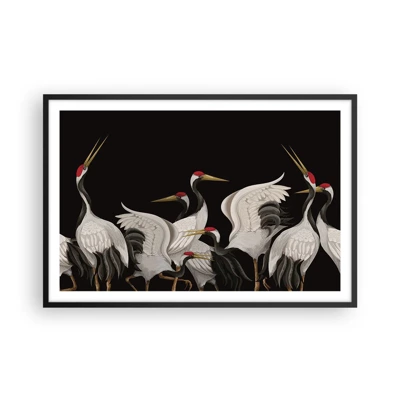 Póster en marco negro - Asuntos de aves - 91x61 cm