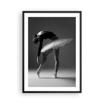 Póster en marco negro - Bella bailarina - 50x70 cm