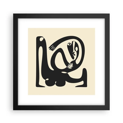 Póster en marco negro - Casi Picasso - 30x30 cm
