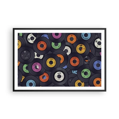 Póster en marco negro - Colores de los clásicos - 91x61 cm