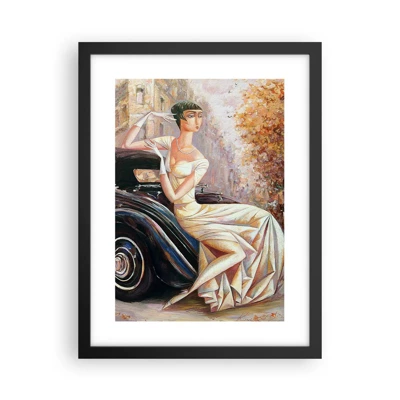 Póster en marco negro - Elegancia retro - 30x40 cm