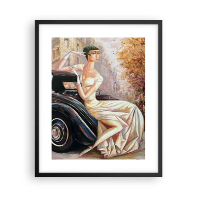 Póster en marco negro - Elegancia retro - 40x50 cm