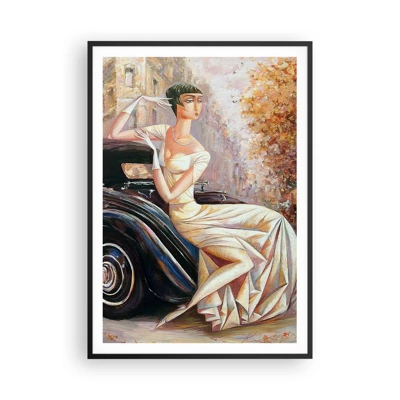 Póster en marco negro - Elegancia retro - 70x100 cm