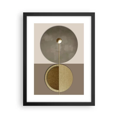 Póster en marco negro - Equilibrio perfecto - 30x40 cm