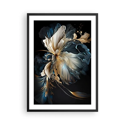 Póster en marco negro - Flor de helecho de cuento - 50x70 cm