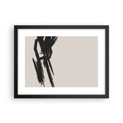 Póster en marco negro - Impulso imparable - 40x30 cm