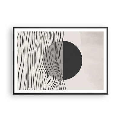 Póster en marco negro - Media composición - 100x70 cm