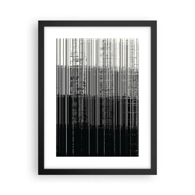 Póster en marco negro - Ondas y vibraciones - 30x40 cm