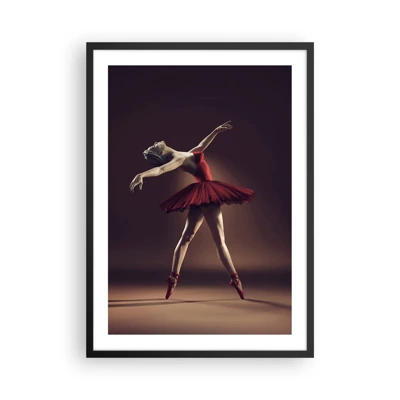 Póster en marco negro - Primera bailarina - 50x70 cm