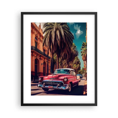 Póster en marco negro - Seguimos en La Habana - 40x50 cm