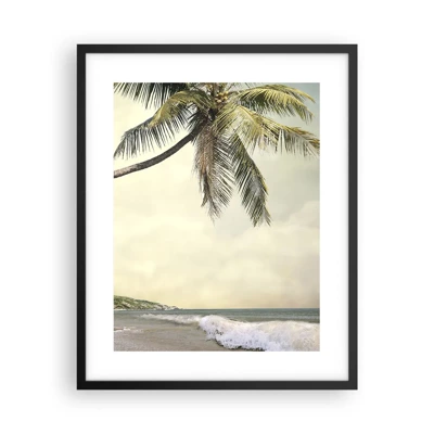 Póster en marco negro - Sueño tropical - 40x50 cm