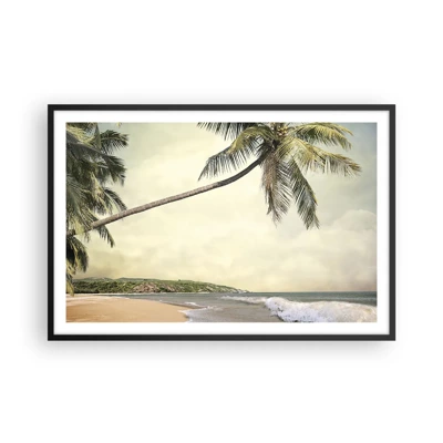 Póster en marco negro - Sueño tropical - 91x61 cm